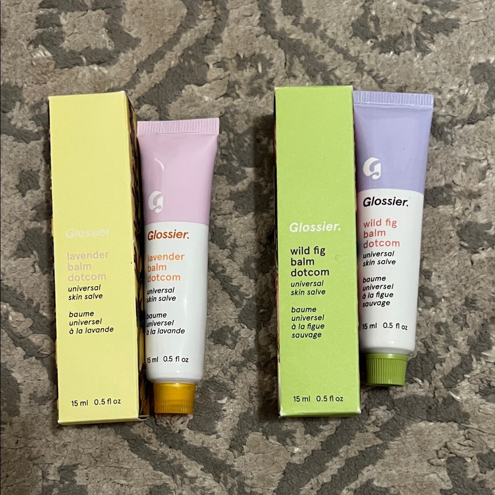 Glossier Lavender and Wild Fig Balm Dotcom Duo OG FORMULA